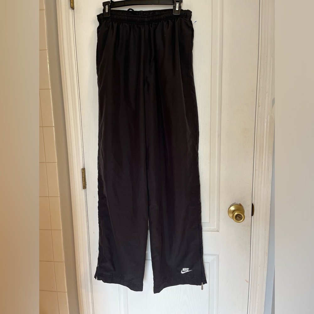 Nike vintage women’s large tracksuit pants zipper bottom baggy flare